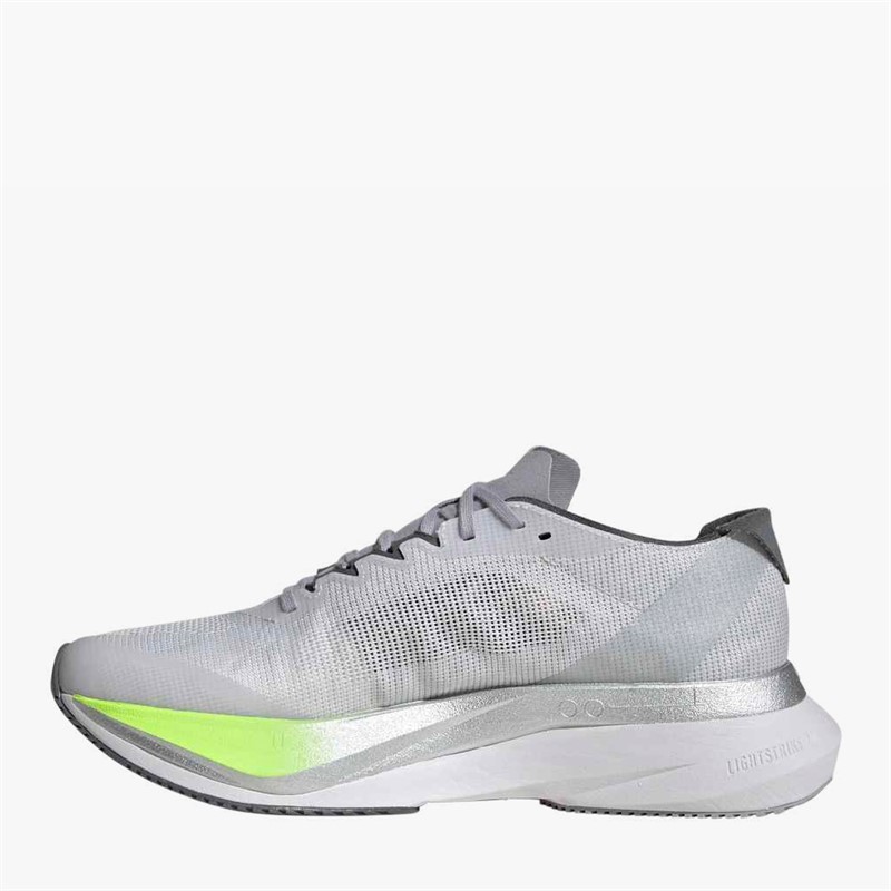 adidas Womens Adizero Boston 12 Lightstrike Pro Neutral Running Shoes Dash Grey/Lucid Red/Lucid Lemon
