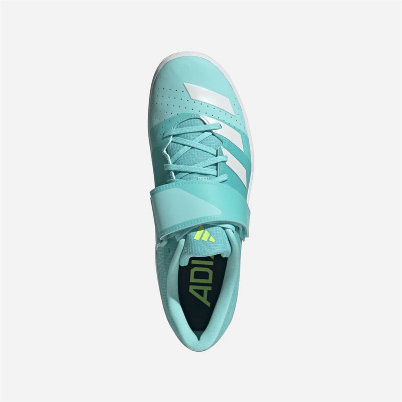 adidas Adizero Throws Cloudfoam Wurf Diskus Speer Spikes Flash Aqua/Zero Metalic/Lucid Lemon