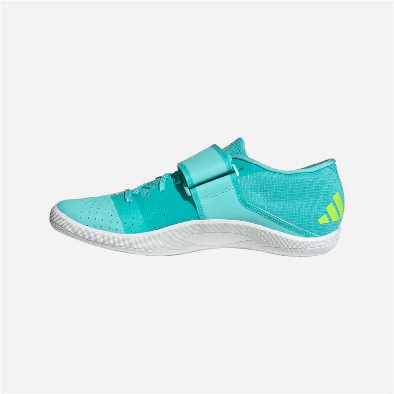 adidas Adizero Throws Cloudfoam Wurf Diskus Speer Spikes Flash Aqua/Zero Metalic/Lucid Lemon