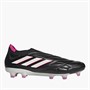 adidas Herren Copa Pure+ Schnürlose Own Your Football Pack FG Kunstrasen Fußballschuhe Core Black/Zero Metalic/Team Shock Pink