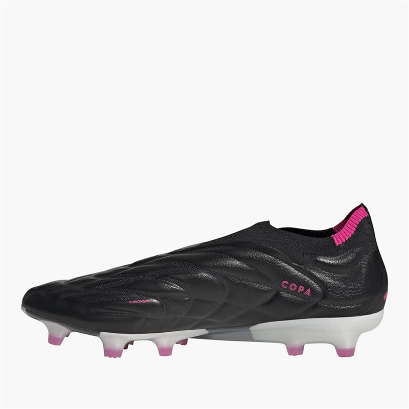 adidas Herren Copa Pure+ Schnürlose Own Your Football Pack FG Kunstrasen Fußballschuhe Core Black/Zero Metalic/Team Shock Pink