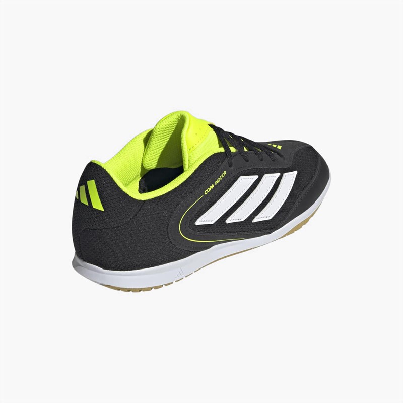 adidas Junior Copa Court League IN Indoor Football Boots Core Black/Cloud White/Lucid Lemon