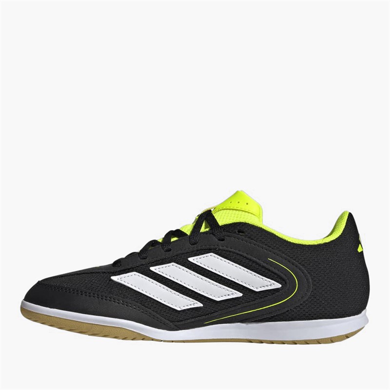 adidas Junior Copa Court League IN Indoor Football Boots Core Black/Cloud White/Lucid Lemon
