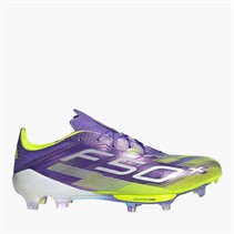 adidas Mens F50+ Radiant Blaze Pack FG Firm Ground Football Boots Purple Rush/Cloud White/Lucid Lemon