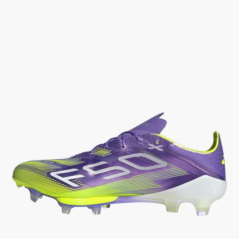 adidas Mens F50+ Radiant Blaze Pack FG Firm Ground Football Boots Purple Rush/Cloud White/Lucid Lemon