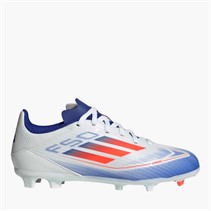 adidas Junior F50 League Advancement Pack FG/MG Firm/Multi Ground Football Boots Cloud White/Solar Red/Lucid Blue