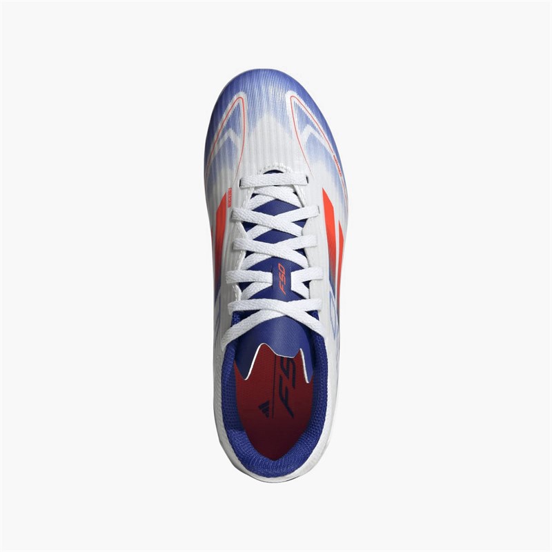 adidas Junior F50 League Advancement Pack FG/MG Firm/Multi Ground Football Boots Cloud White/Solar Red/Lucid Blue