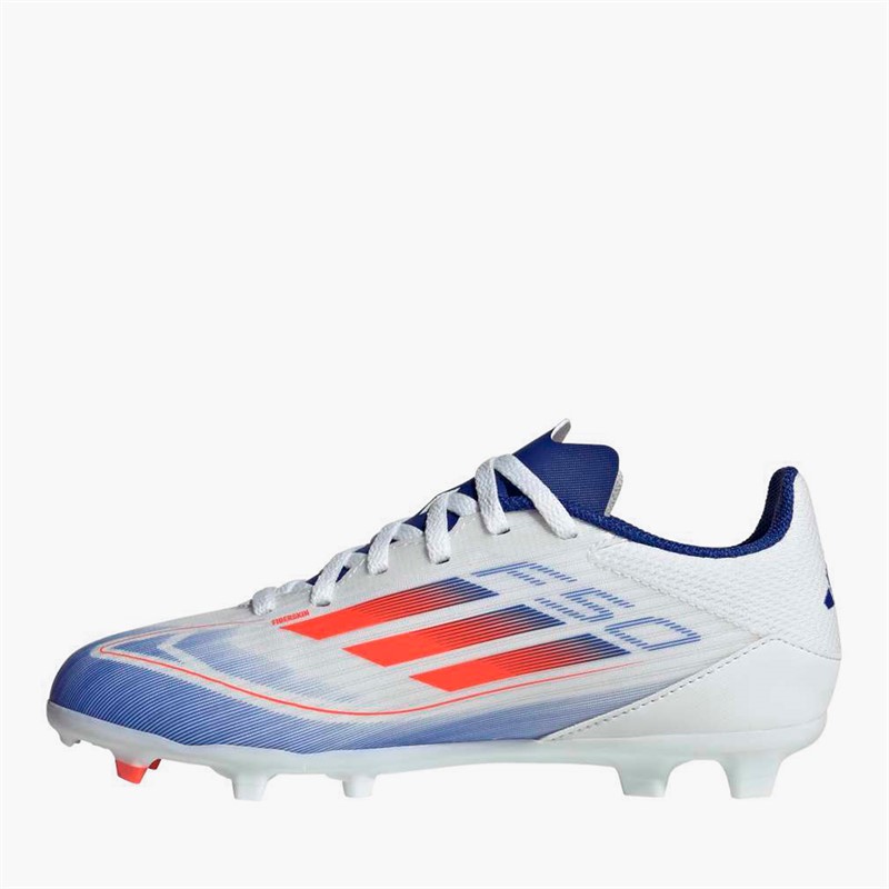 adidas Junior F50 League Advancement Pack FG/MG Firm/Multi Ground Football Boots Cloud White/Solar Red/Lucid Blue