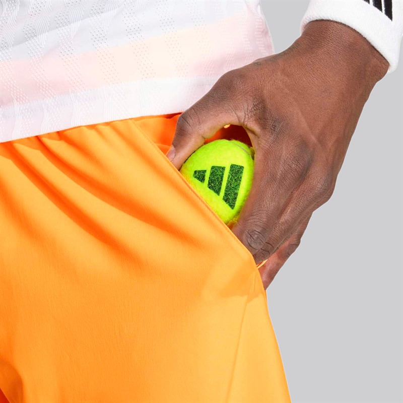 adidas Mens Club Climacool 2-In-1 Shorts Lucid Tangerine