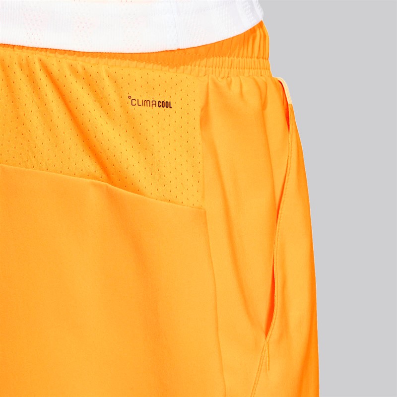 adidas Mens Club Climacool 2-In-1 Shorts Lucid Tangerine