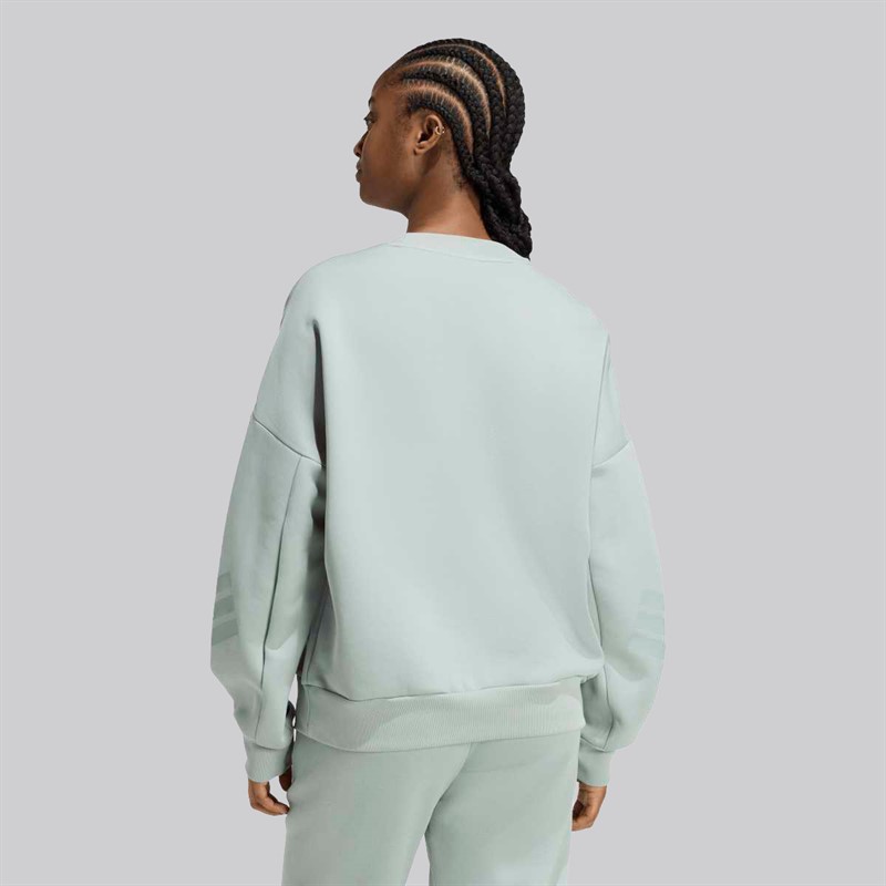 adidas Damen Future Icons 3 Streifen Sweatshirt Wonder Sage