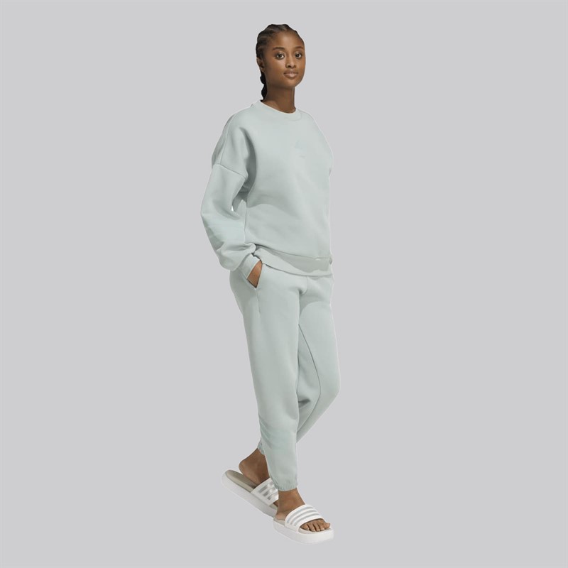 adidas Damen Future Icons 3 Streifen Sweatshirt Wonder Sage