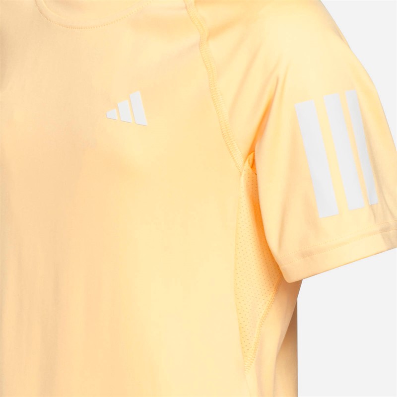 adidas Junior Girls Club Climacool T-Shirt Ice Tangerine