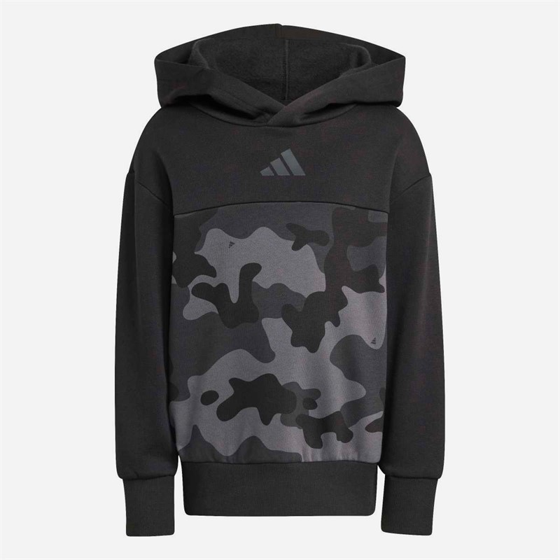 adidas Kinder Saisonale Essentials Camouflage Trainingsanzug Schwarz/Carbon