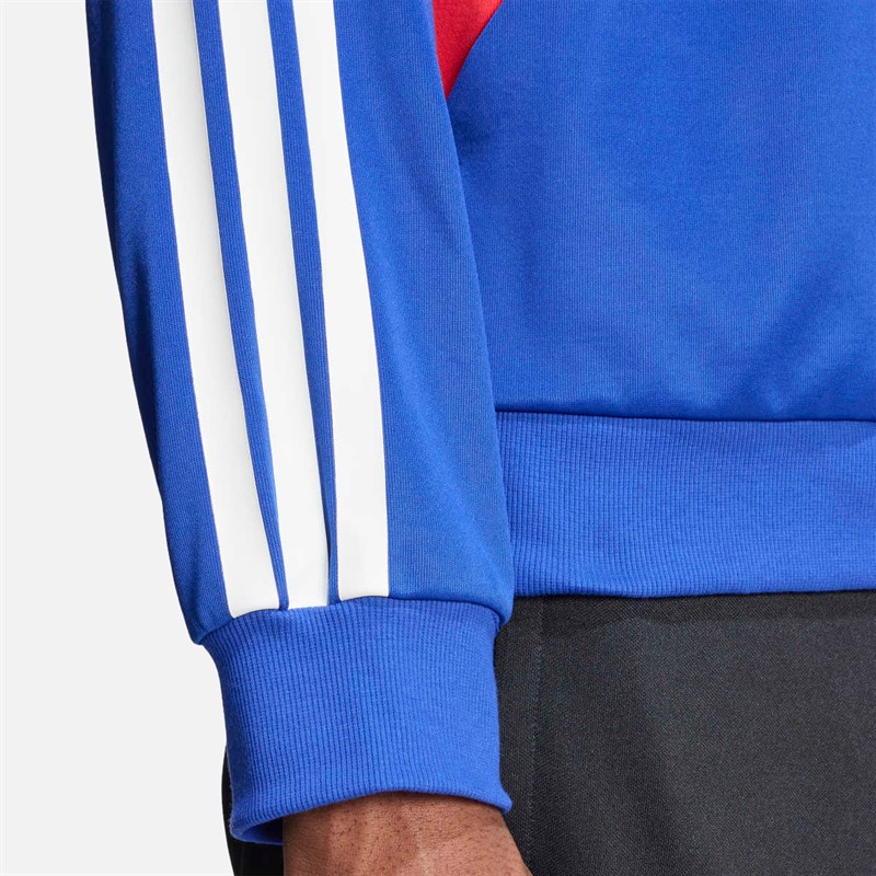 adidas Mens House Of Tiro Nations Pack Track Top Semi Lucid Blue/Pure Ruby/White