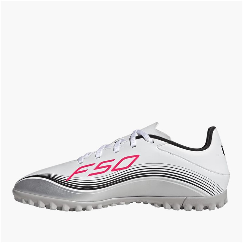 adidas Mens F50 Messi Club Prestig10 Pack TF Astro Football Boots Cloud White/Lucid Red/Silver Metallic