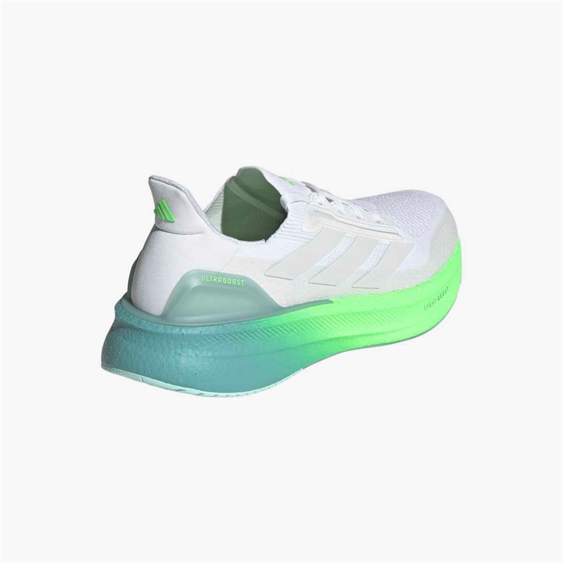 adidas Mens Ultraboost 5X Neutral Running Shoes Cloud White/Dash Grey/Lime Burst