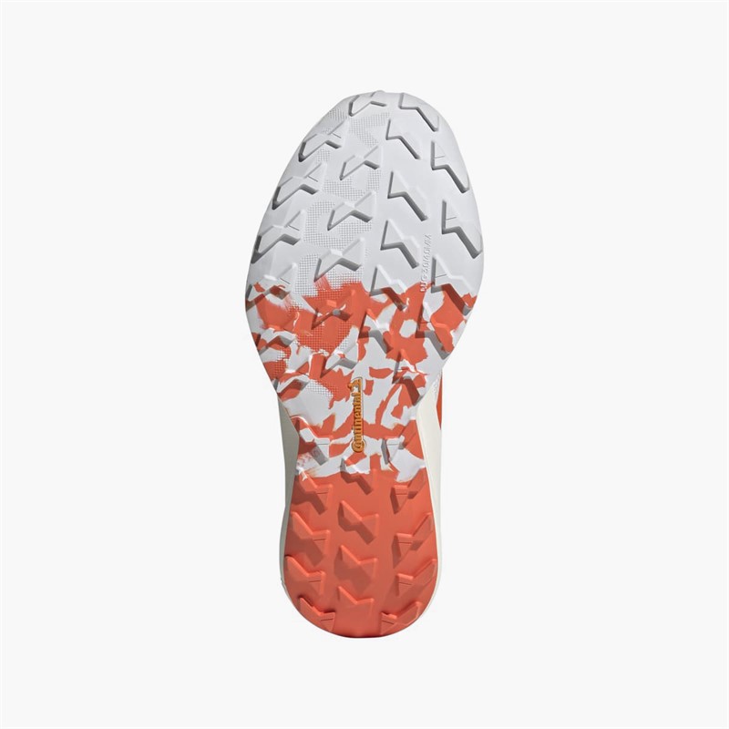 adidas Womens Terrex Agravic Speed Trail Running Shoes Cloud White/Impact Orange/Dash Grey