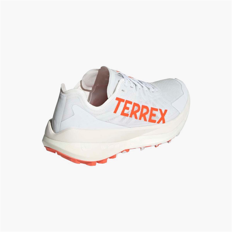 adidas Womens Terrex Agravic Speed Trail Running Shoes Cloud White/Impact Orange/Dash Grey