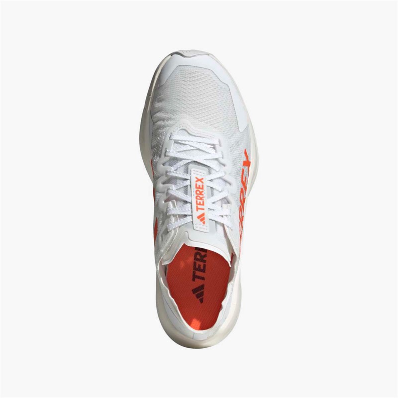 adidas Womens Terrex Agravic Speed Trail Running Shoes Cloud White/Impact Orange/Dash Grey
