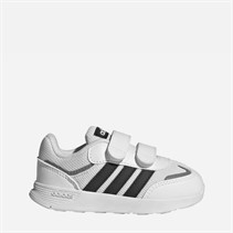 adidas Babys Tensaur Klettverschluss Sneaker Cloud White/Core Black/Grey Four