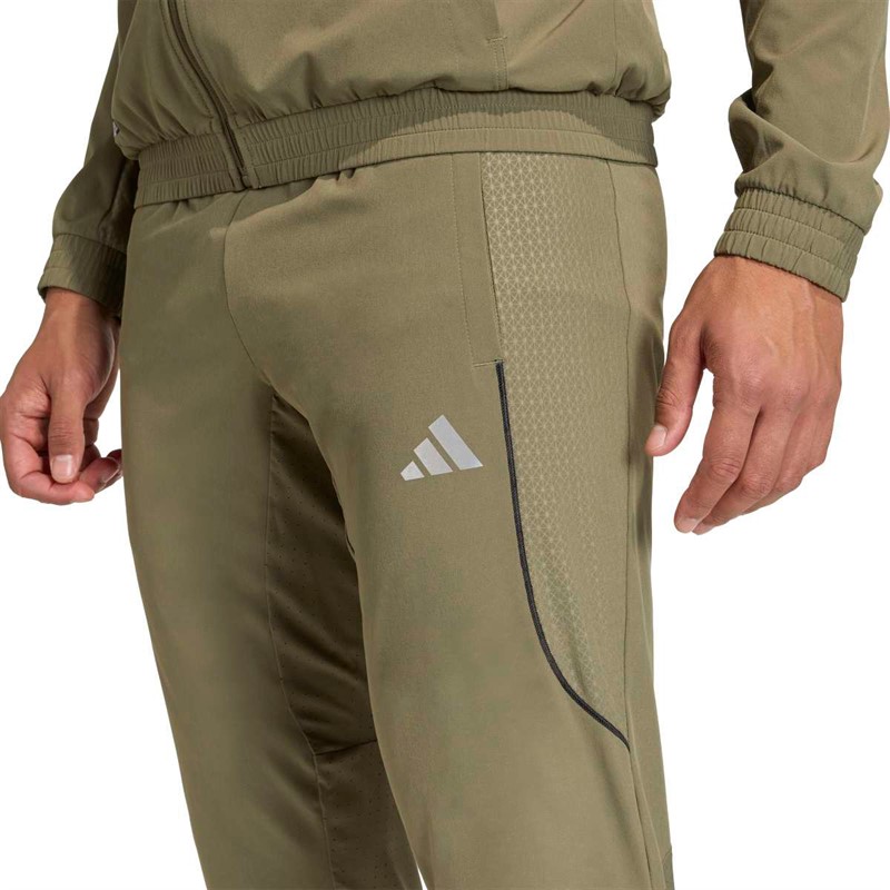adidas Mens Tech Apparel Track Pants Olive Strata