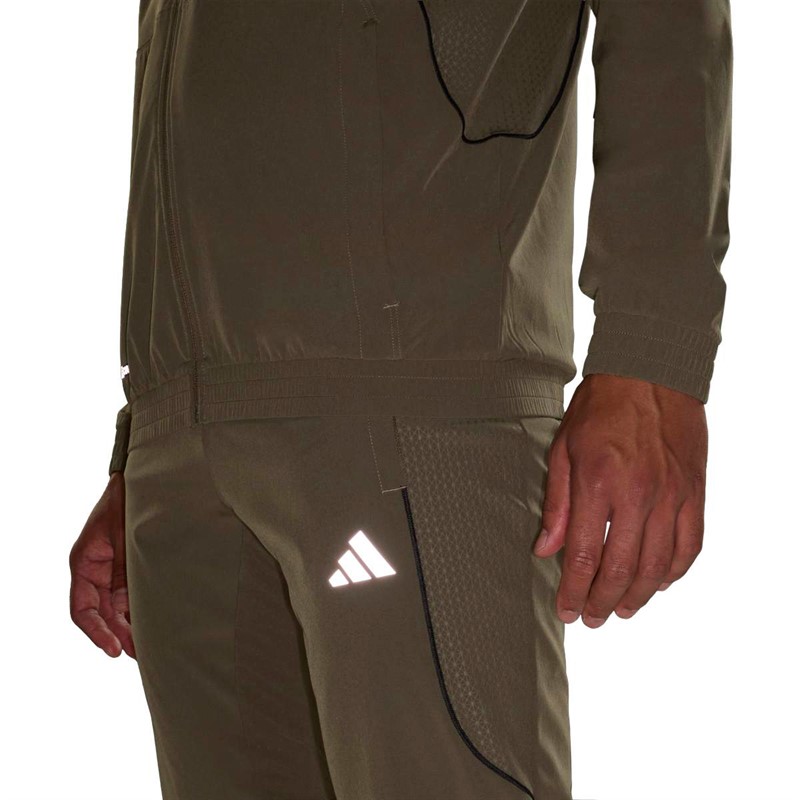 adidas Mens Tech Apparel Track Pants Olive Strata