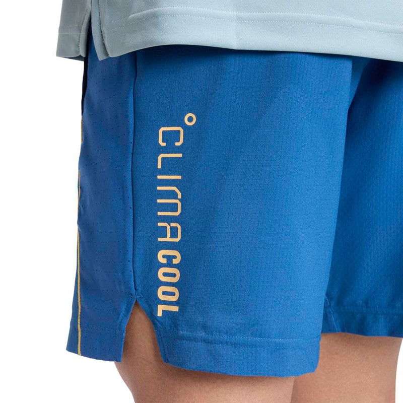 adidas Mens Tech Apparel Climacool Training Shorts Dusky Petrol/Semi Ice Tangerine/Reflective Silver