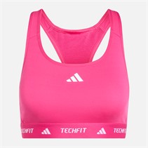 adidas Damen Techfit Mittlere Unterstützung Sport BH Real Magenta
