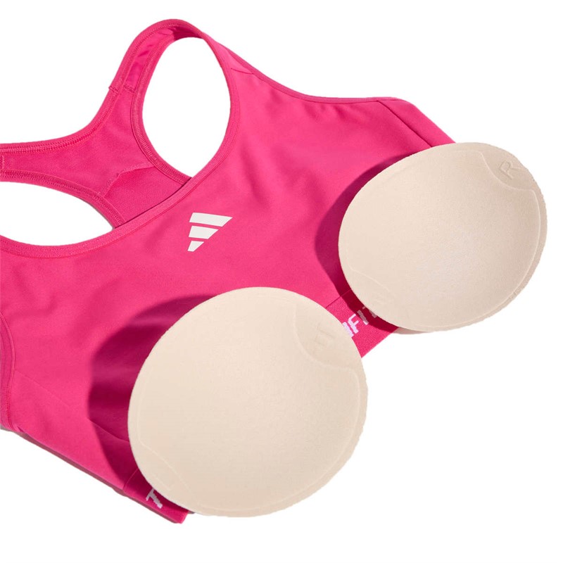 adidas Damen Techfit Mittlere Unterstützung Sport BH Real Magenta
