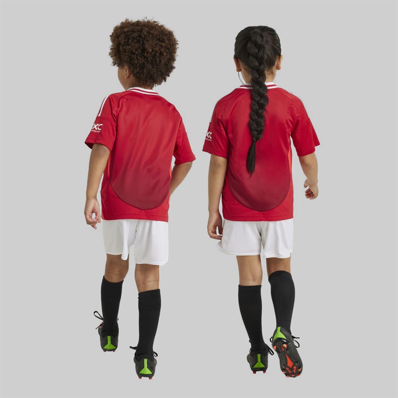 adidas Kids MUFC Manchester United 24/25 Home Mini Kit Mufc Red