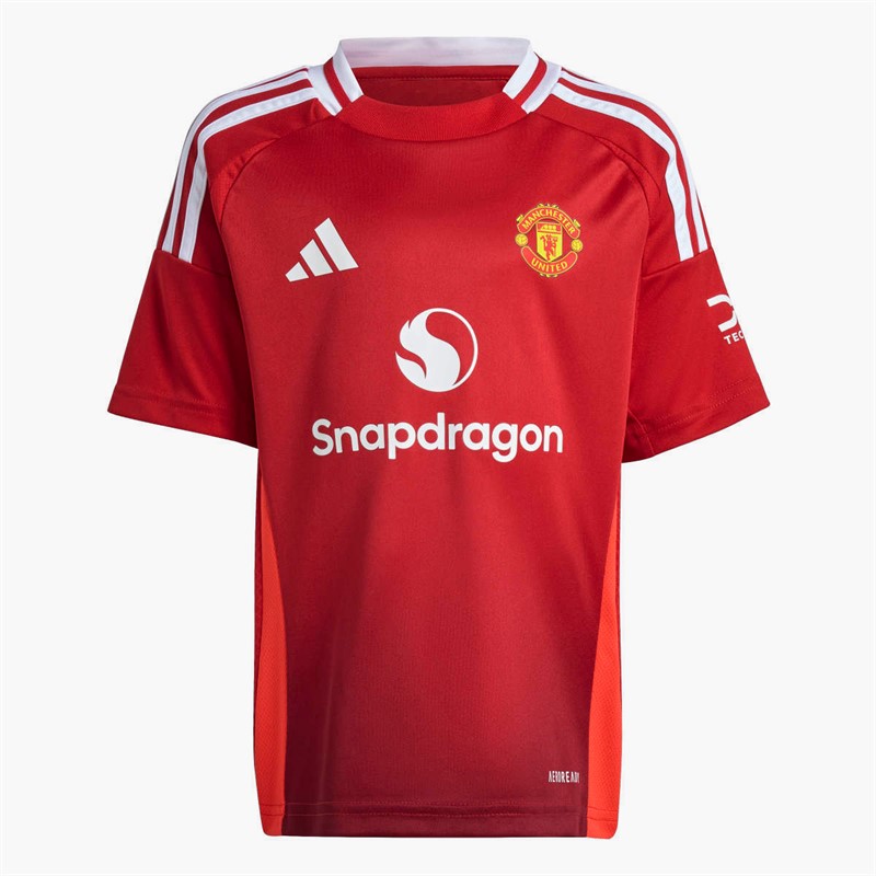 adidas Kids MUFC Manchester United 24/25 Home Mini Kit Mufc Red