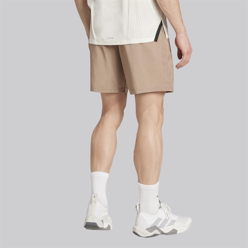 adidas Mens Train Essentials Woven Training Shorts Chalky Brown/Black