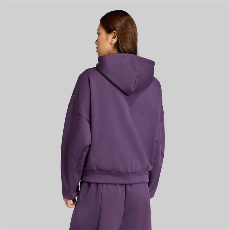 adidas Damen Z.N.E Full Zip Hoodie Aurora Plum