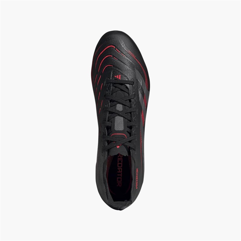adidas Mens Predator League Stealth Victory Pack FG/MG Firm/Multi Ground Football Boots Core Black/Grey Four/Lucid Red