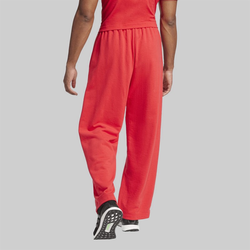 adidas Herre Essentielle Vide Ben 3 Stribe Logo Joggingbukser Pure Ruby/Sort