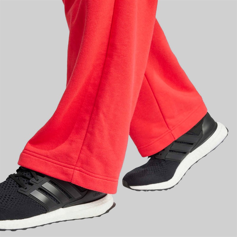 adidas Herre Essentielle Vide Ben 3 Stribe Logo Joggingbukser Pure Ruby/Sort