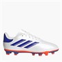 adidas Junior Copa Pure 2 Club Fremrykning Pakke FG Fast Underlag Fodboldstøvler Cloud White/Lucid Blue/Solar Red