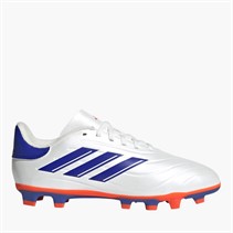adidas Junior Copa Pure 2 Club Fremrykning Pakke FG Fast Underlag Fodboldstøvler Cloud White/Lucid Blue/Solar Red