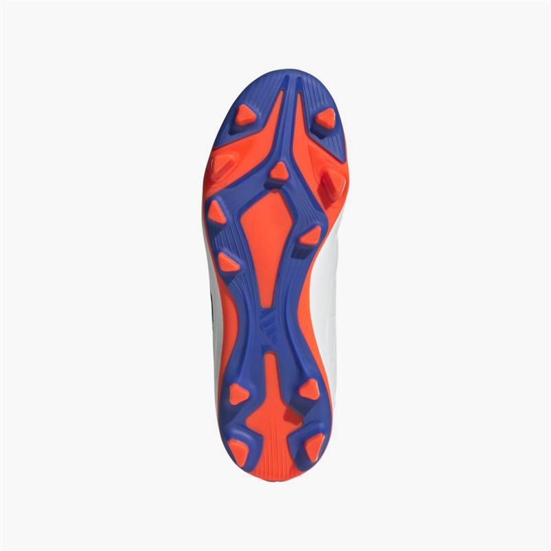 adidas Junior Copa Pure 2 Club Fremrykning Pakke FG Fast Underlag Fodboldstøvler Cloud White/Lucid Blue/Solar Red