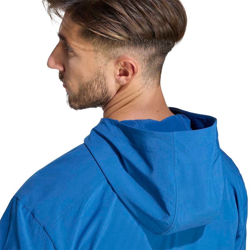adidas Herren Tech Essentials Trainings Reißverschluss Hoodie Dusky Petrol