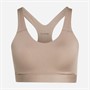adidas Damen Optime Essentials Workout High Support Sport BH Chalky Brown