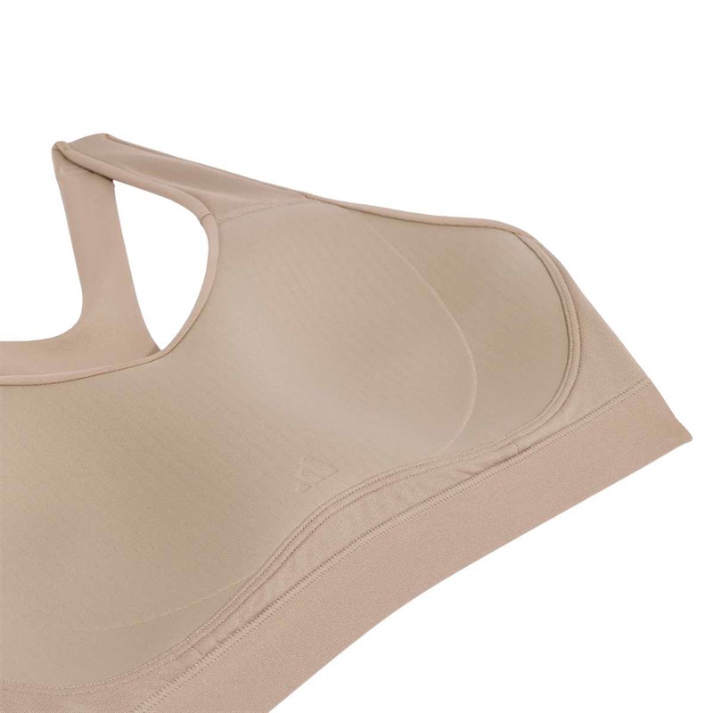 adidas Damen Optime Essentials Workout High Support Sport BH Chalky Brown