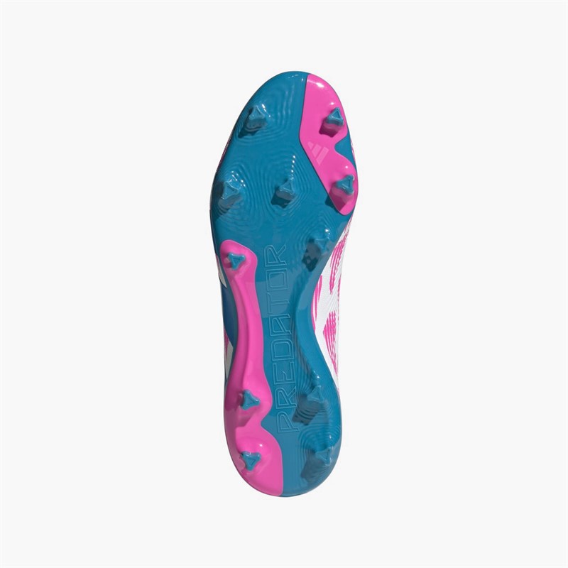adidas Mens Predator League Reemergence Pack FG Firm Ground Football Boots Cloud White/Solar Blue/Solar Pink