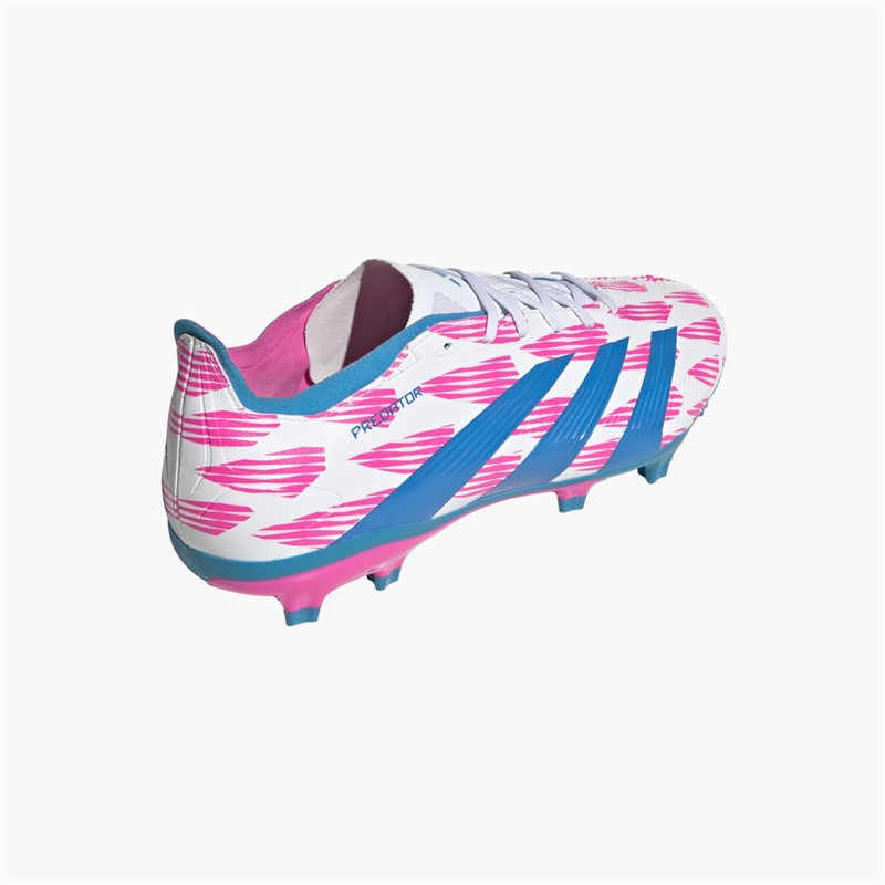 adidas Mens Predator League Reemergence Pack FG Firm Ground Football Boots Cloud White/Solar Blue/Solar Pink