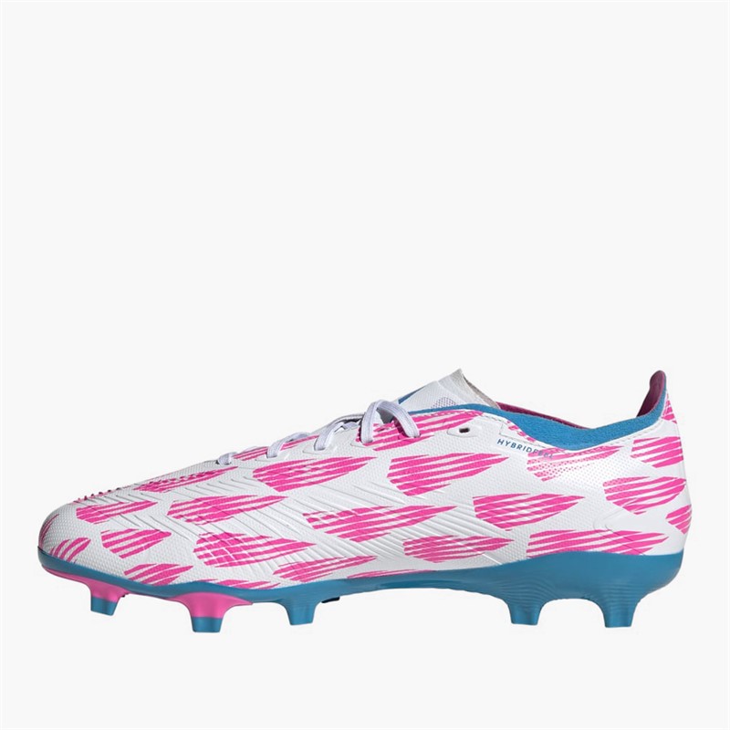 adidas Mens Predator League Reemergence Pack FG Firm Ground Football Boots Cloud White/Solar Blue/Solar Pink