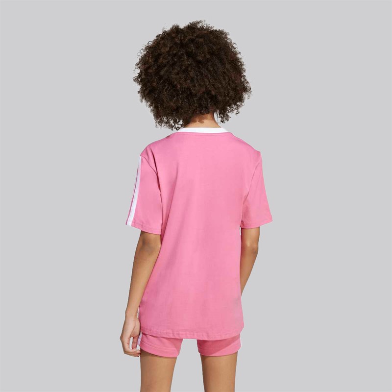 adidas Junior Piger Basis T-shirt Pink Fusion/Hvid
