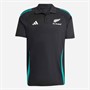 adidas Herren NZR Neuseeland All Blacks Training Poloshirt All Black/Pure Teal