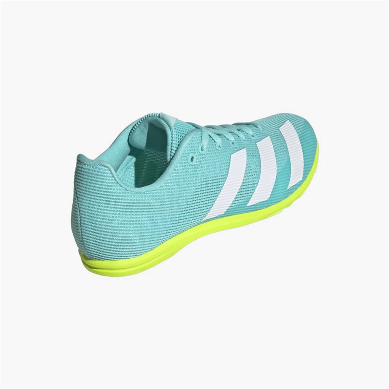 adidas Junior Adizero Allroundstar Running Track Spikes Flash Aqua/Cloud White/Lucid Lemon