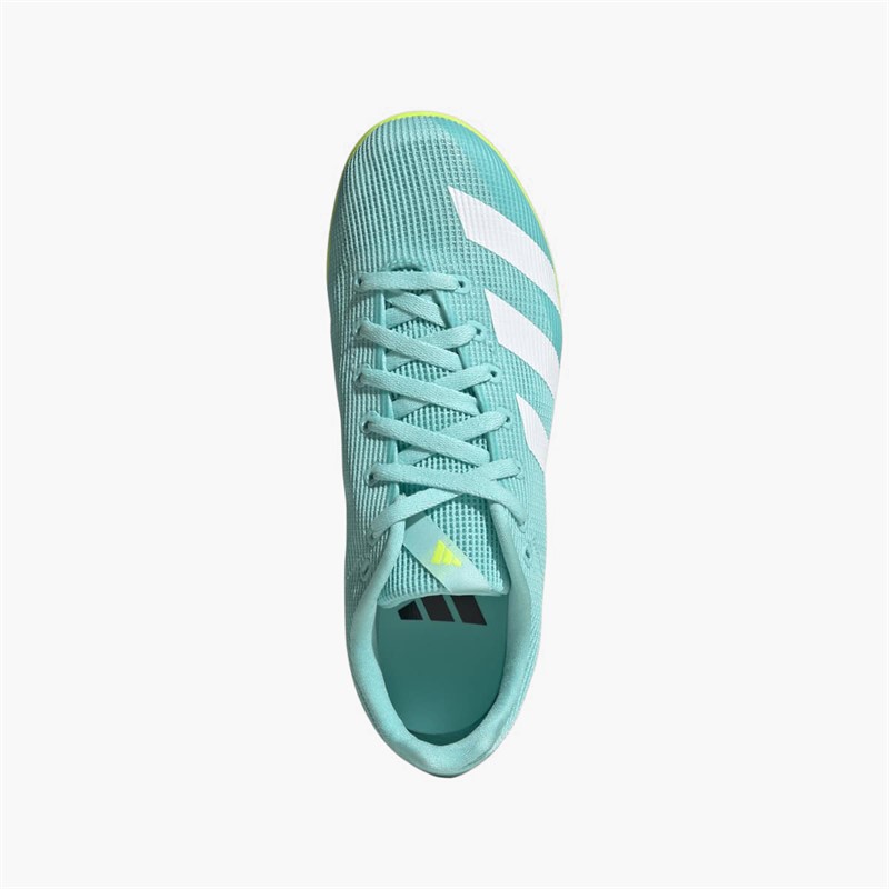 adidas Junior Adizero Allroundstar Running Track Spikes Flash Aqua/Cloud White/Lucid Lemon